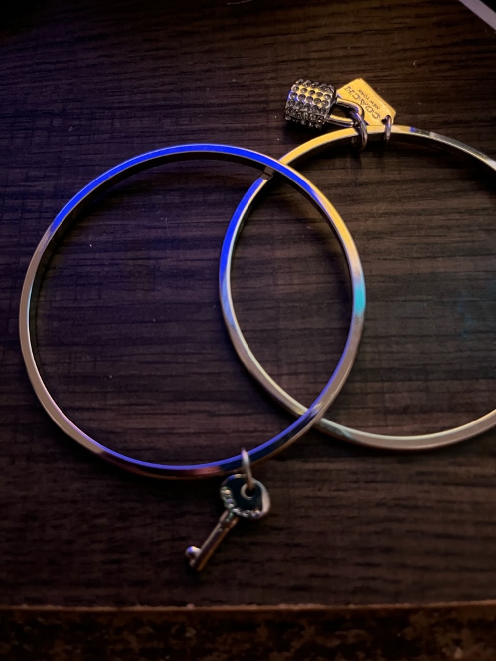 Coach Lock and Key Bangle Set - Picture 4 of 10